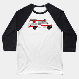 Ambulance cartoon illustration Baseball T-Shirt